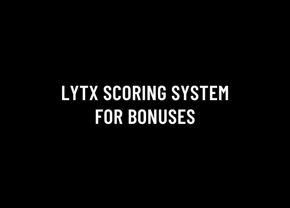Lytx Scoring System for Bonuses